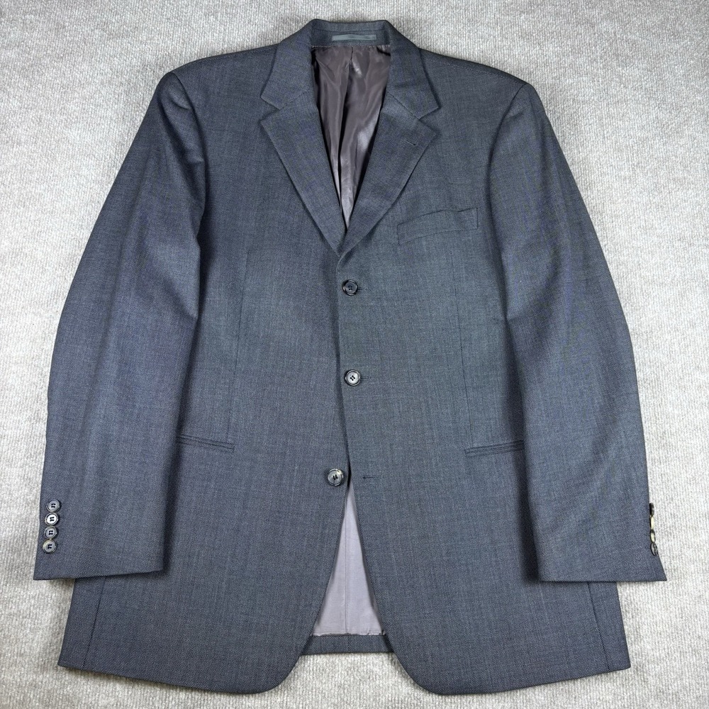 Hugo Boss Gray Blazer 52 (42) Vitale Barberis Canonico Super 110's Wool Jacket